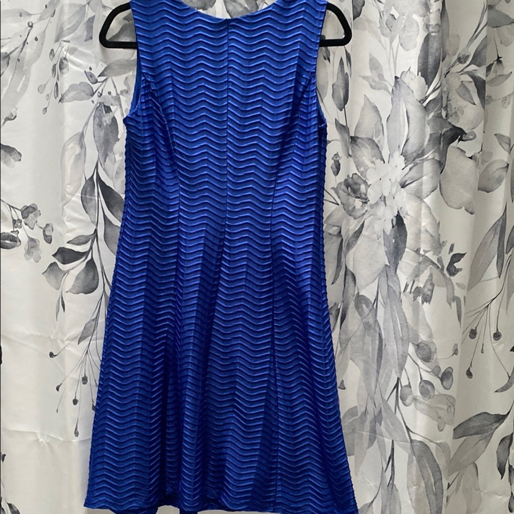 Royal Blue Sleeveless Dress, size 8 - Picture 3 of 4